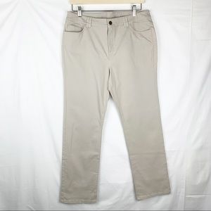 Soft Surroundings Beige Straight Leg Pants